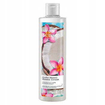 Senses Aloha Monoi Kremowy żel pod prysznic Kokos i Kwiat Tahiti 250ml