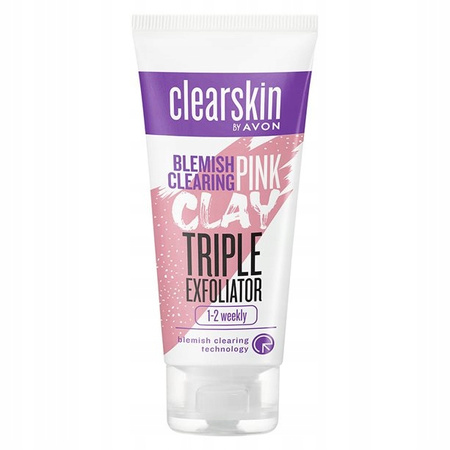 Peeling Oczyszczający Avon Clearskin z Różową Glinką 75ml