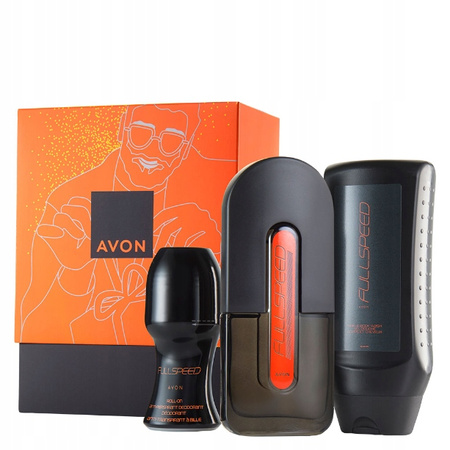 AVON ZESTAW UPOMINKOWY FULL SPEED DLA NIEGO 3 SZTUKI PUDEŁKO ŚWIĘTA