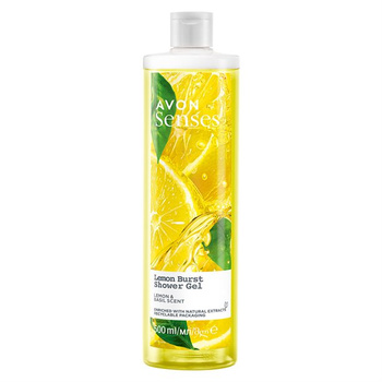 Avon Senses Żel pod prysznic Cytrynowy Zastrzyk Energi 500ml