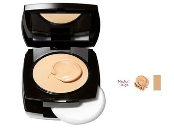 Podkład w Kompakcie Avon True Kremowo-Pudrowy Medium Beige 9g