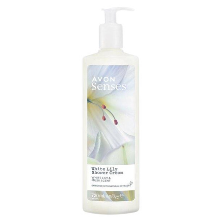 Avon Kremowy żel pod prysznic White Lily 720 ml