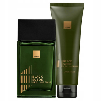 AVON Black Suede Real Intense dla Mężczyzn 100 ml z Balsamem Po Goleniu