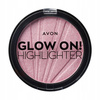 Rozświetlający Puder Prasowany Avon Glow On - Pink Glow 12.5g