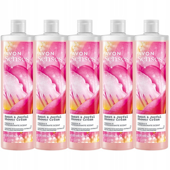 Avon senses zestaw 5 żeli pod prysznic sweet joyful damski 5 x 500 ml