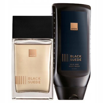 AVON Zestaw Black Suede dla mężczyzn 100 ml + Żel 250 ml